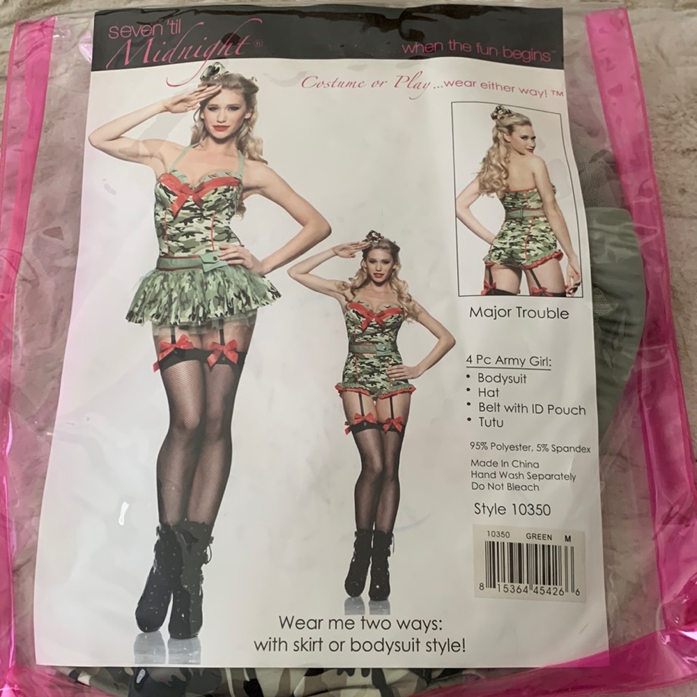 Seven ‘til Midnight Major Trouble costume bodysuit tutu Medium